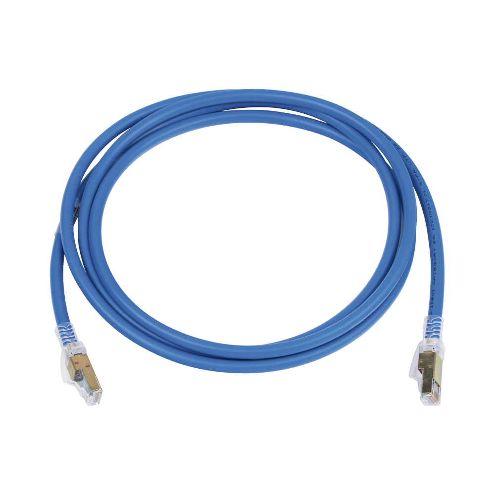 Patch Cord Z-MAX Cat6A UTP, CM/LS0H, 2.13 Metros (7 Pies), Color Azul