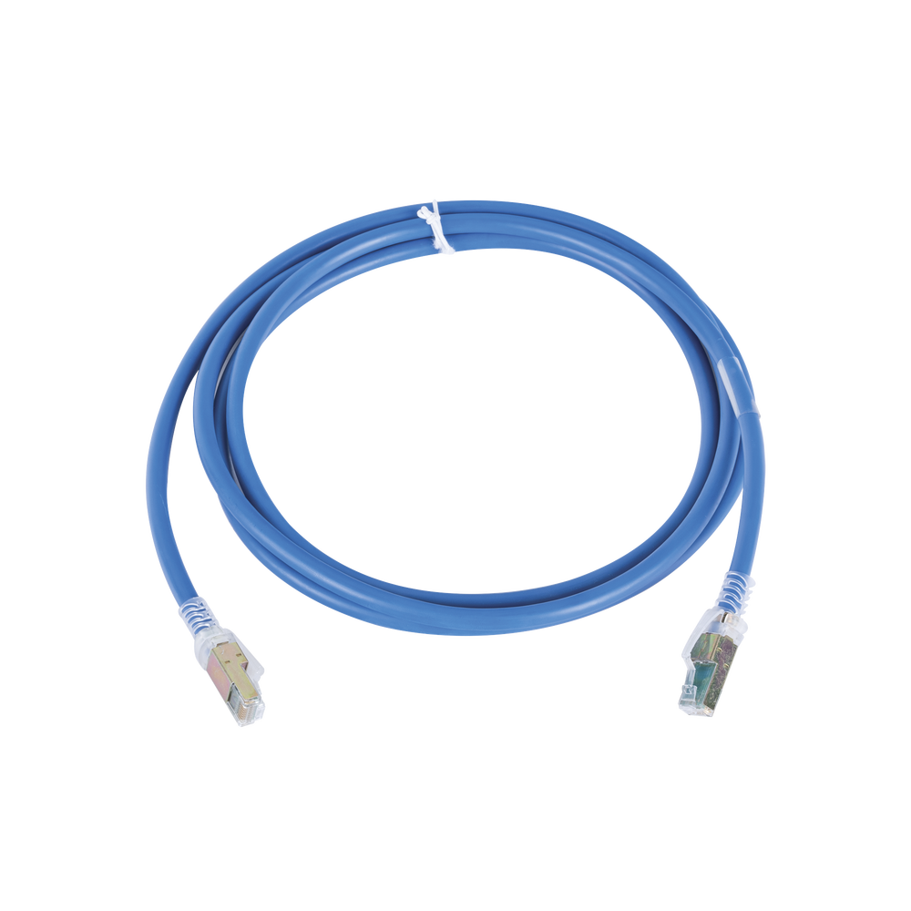 Patch Cord Z-MAX Cat6A UTP, CM, 2.13 Metros (7 Pies), Color Azul, Versi?n Bulk (Sin Empaque Individual)