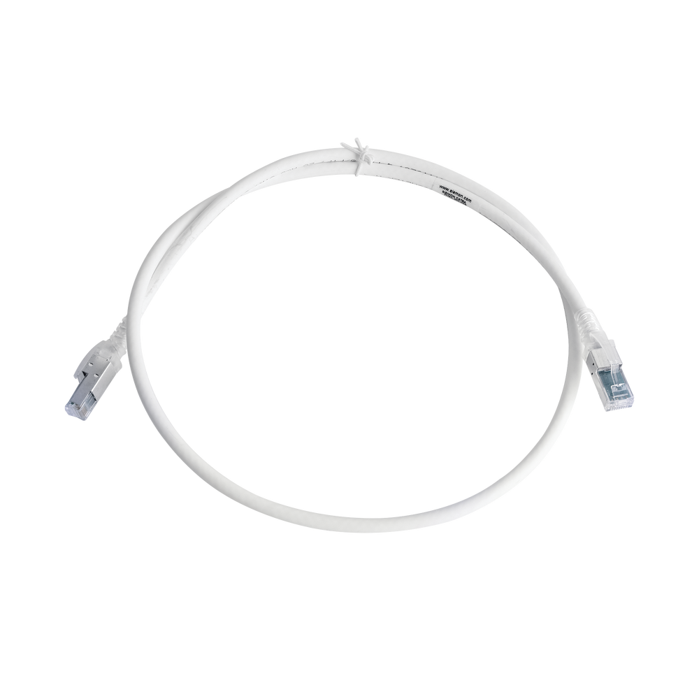 Patch Cord Z-MAX Cat6A S/FTP, CM/LS0H, 0.91 Metros (3 Pies), Color Blanco