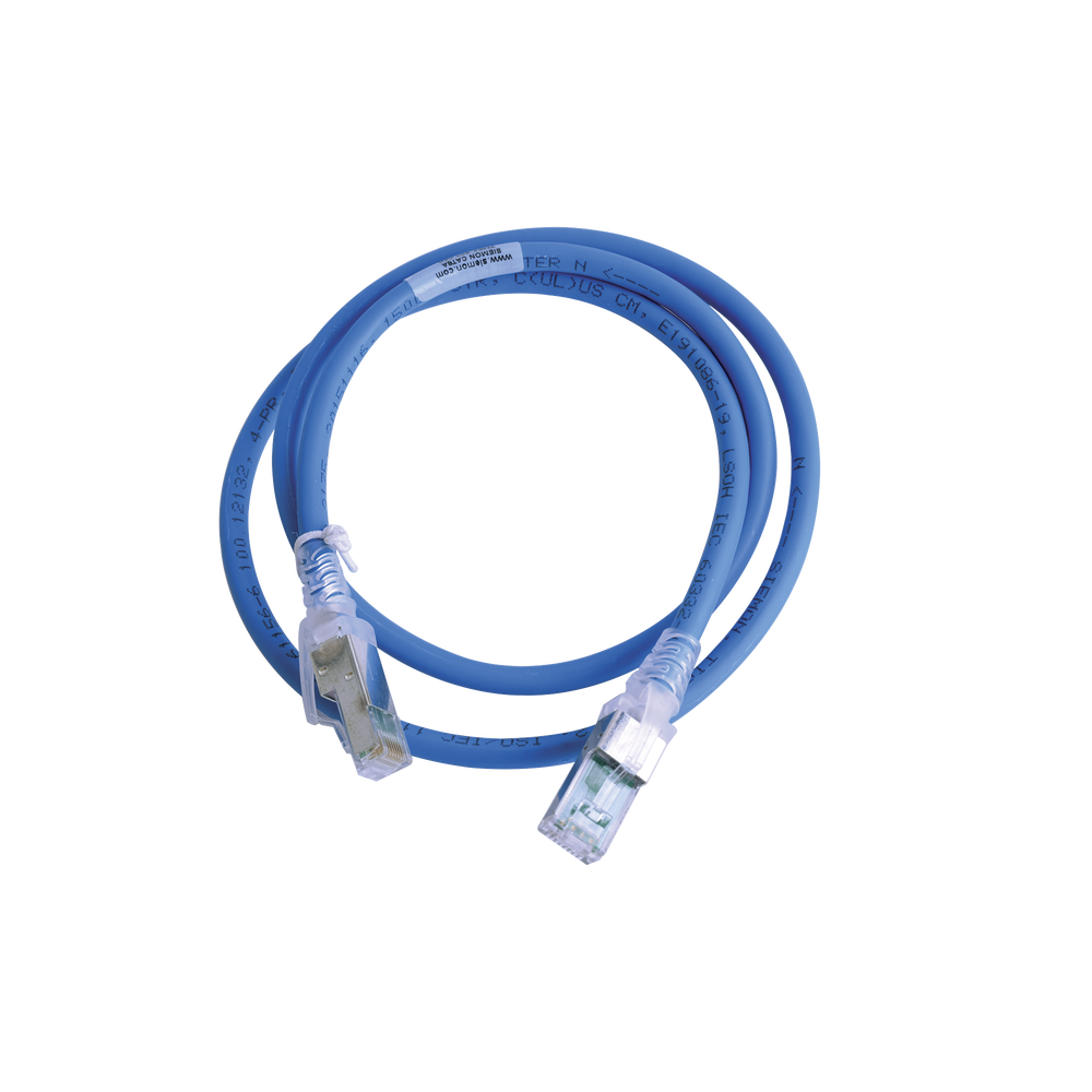 Patch Cord Z-MAX Cat6A S/FTP, CM/LS0H, 0.91 Metros (3 Pies), Color Azul, Versi?n Bulk (Sin Empaque Individual)