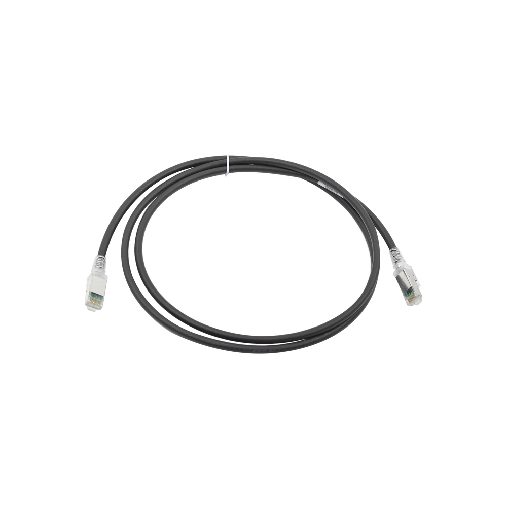 Patch Cord Z-MAX Cat6A S/FTP, CM/LS0H, 1.52 Metros (5 Pies), Color Negro, Versi?n Bulk (Sin Empaque Individual)