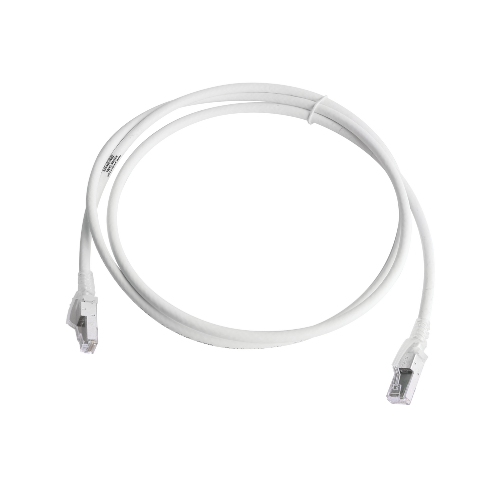 Patch Cord Z-MAX Cat6A S/FTP, CM/LS0H, 1.52 Metros (5 Pies), Color Blanco