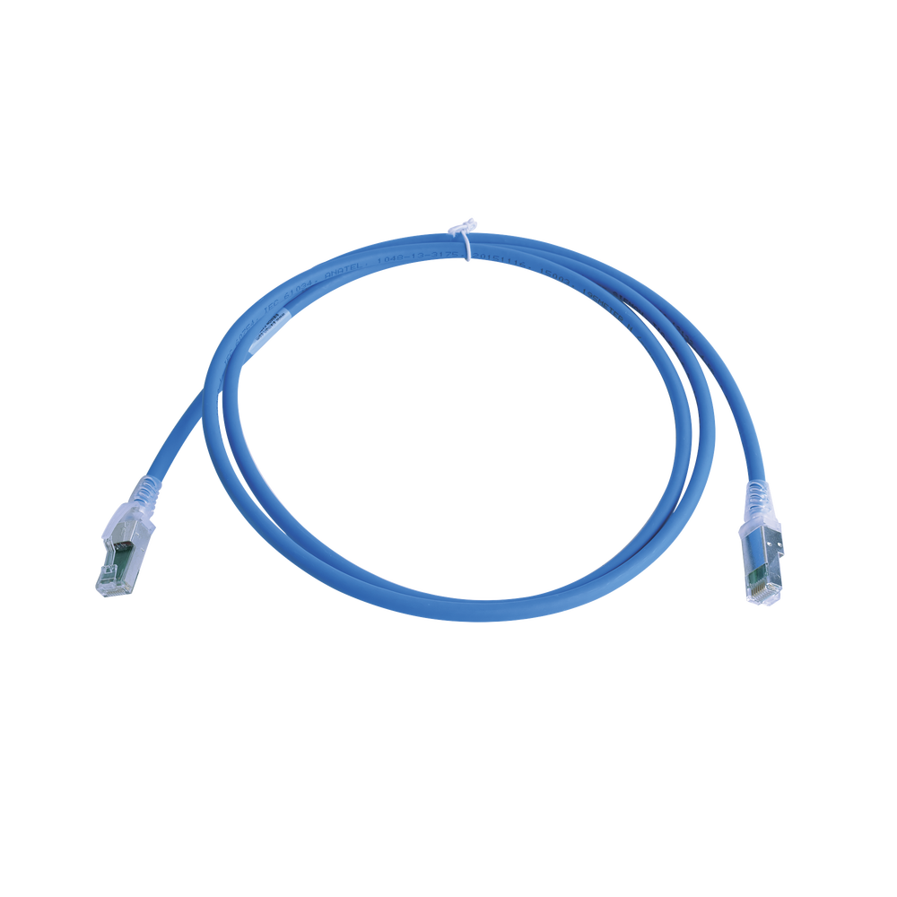 Patch Cord Z-MAX Cat6A S/FTP, CM/LS0H, 5ft, Color Azul