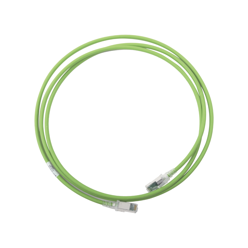 Patch Cord Z-MAX Cat6A S/FTP, CM/LS0H, 7ft, Color Verde