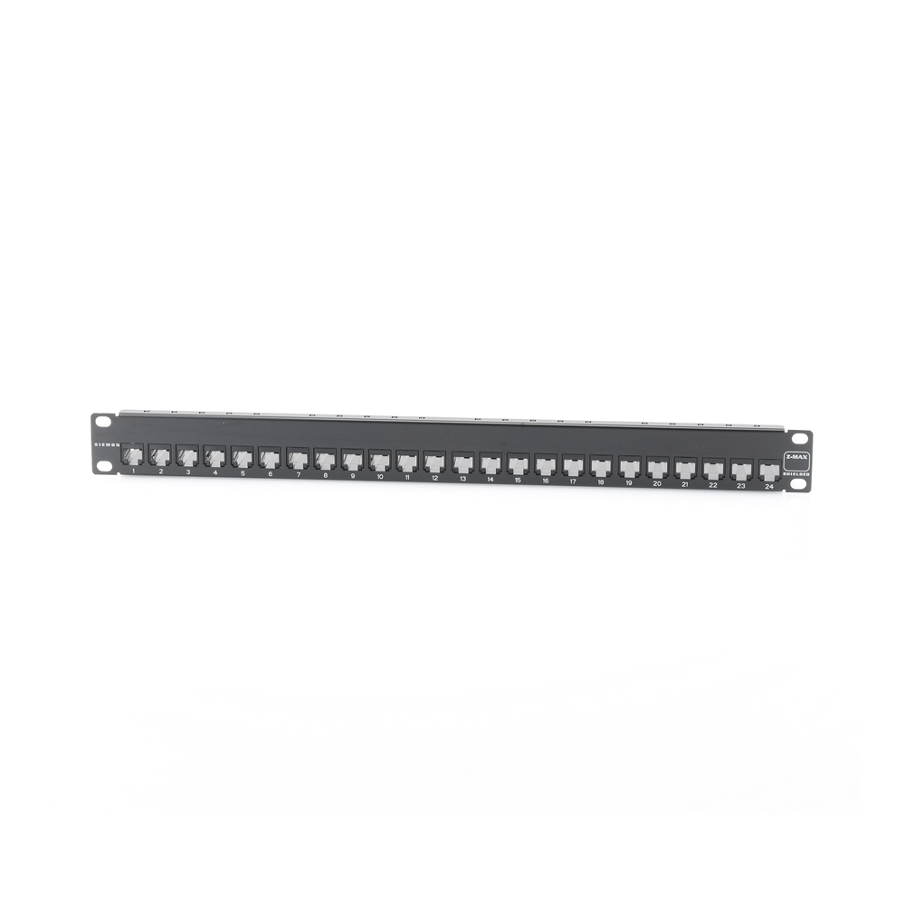 Patch Panel Z-Max, Blindado, de 24 Puertos, Modular (Vac?o), Plano, 1UR - Image 2