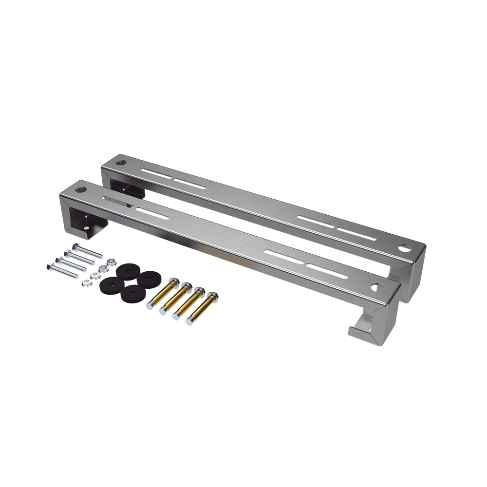 ZT-MPF-180 Base para piso universal ajustable para capacidades de 1 a 3 toneladas con pernos deslizables y amortiguación - Image 2