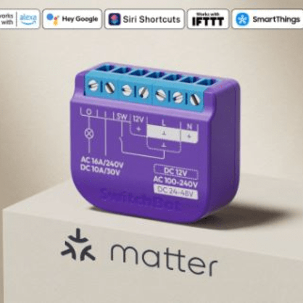 Switch Relevador Inteligente conectividad inalambrica Wifi y BLE / Salida Contacto Seco / Compatible con asistentes de voz / Dimensiones 42x36x16 mm - Image 2