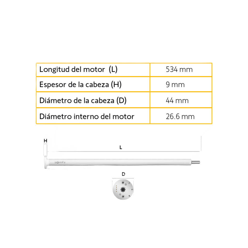 Motor inalámbrico (RTS) de baterías convierta sus persianas de cadena en sistemas inteligentes, para ventanas de 2.30m ancho / 3.00m alto, no incluye textil - Image 5