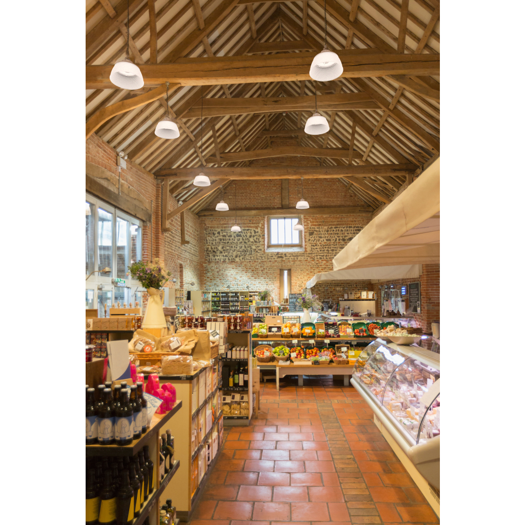 Luminaria LED High Bay Redonda REBL / 12,000-18,000 Lúmenes / Óptica Micro-Prisma Patentada / UGR Ultra Bajo / IK10 IP66 NEMA 4X / Temperatura 3500K-4000K-5000K Switchable / UVOLT 120-347V. - Image 5