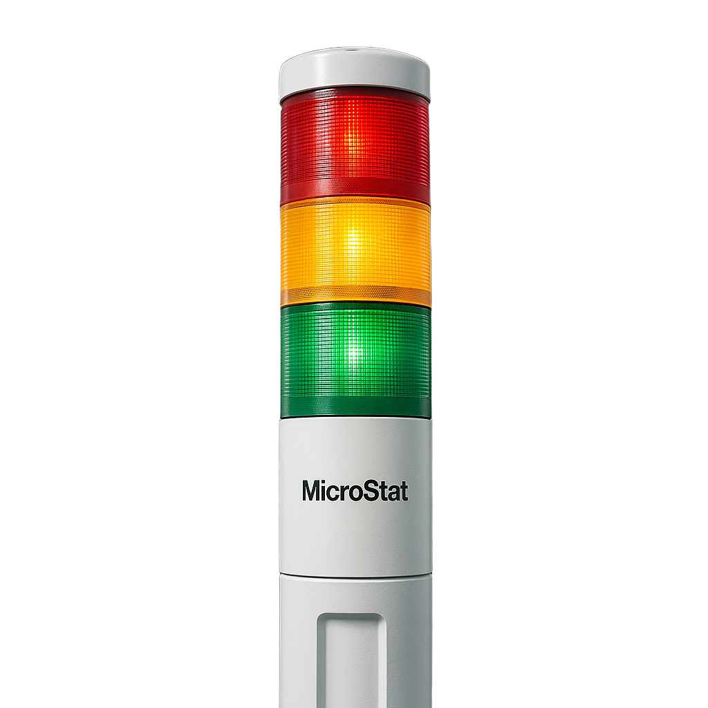 Indicador de estado LED MicroStat, 3 niveles, UL y cUL, 24 VCD, verde, rojo y ámbar - Image 2