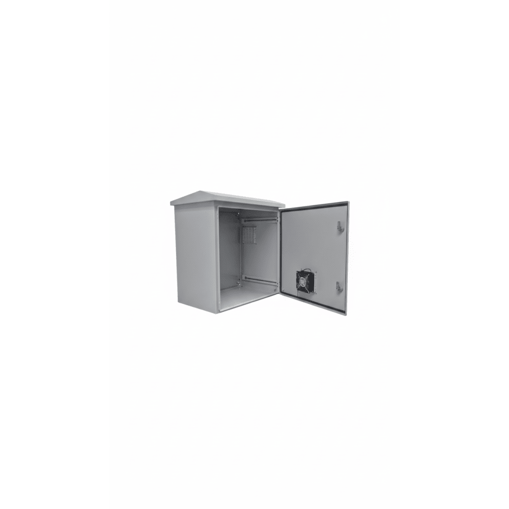 Kit Gabinete Ventilado de Acero, Montaje Rack 19" 11U, IP55 Uso en Exterior (593 x 609 x 399 mm) con Placa Trasera Interior Metálica y Compuerta Inferior Atornillable. Incluye Ventilador, Ventilas, filtros, Terminal de Tierra Física, Ch - Image 2