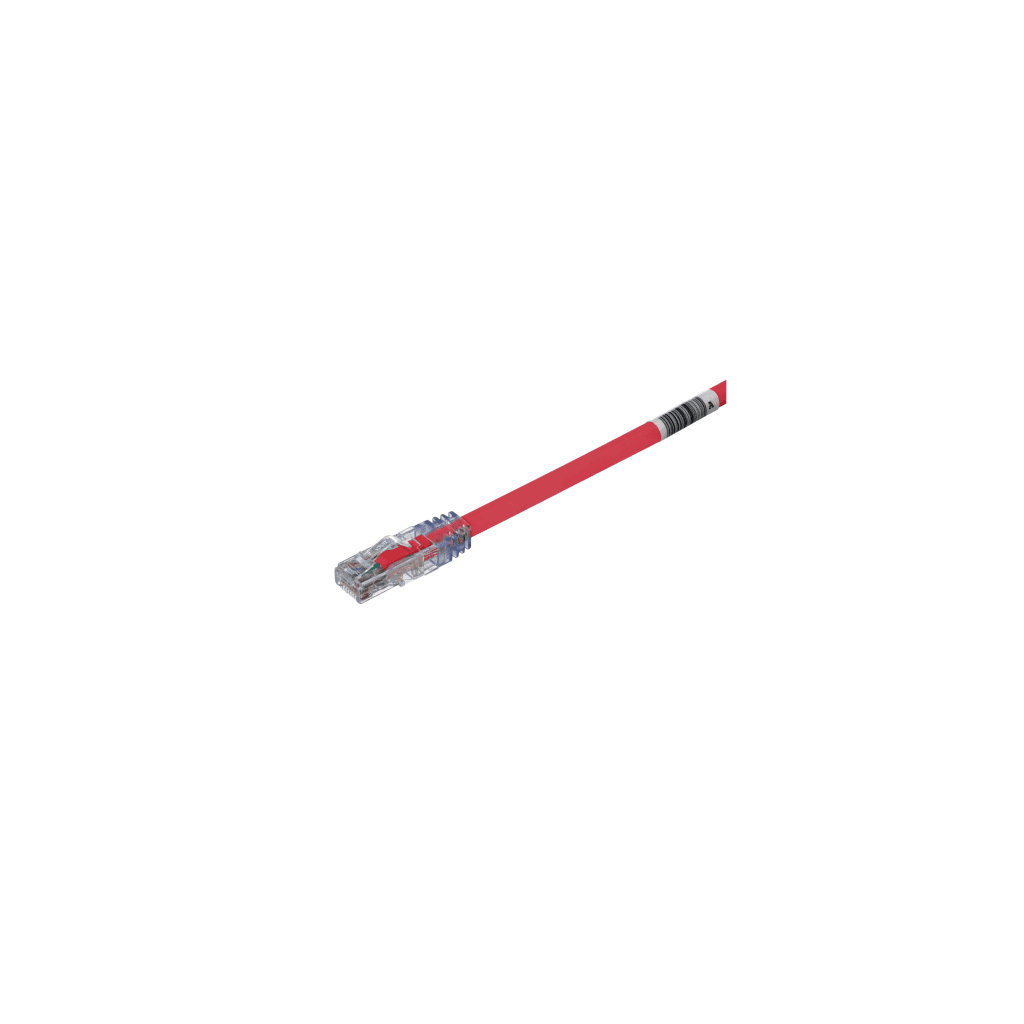Cable de Parcheo UTP, Cat6A, 24 AWG, CM, Color Rojo, 3.05 Metros (10 Pies)