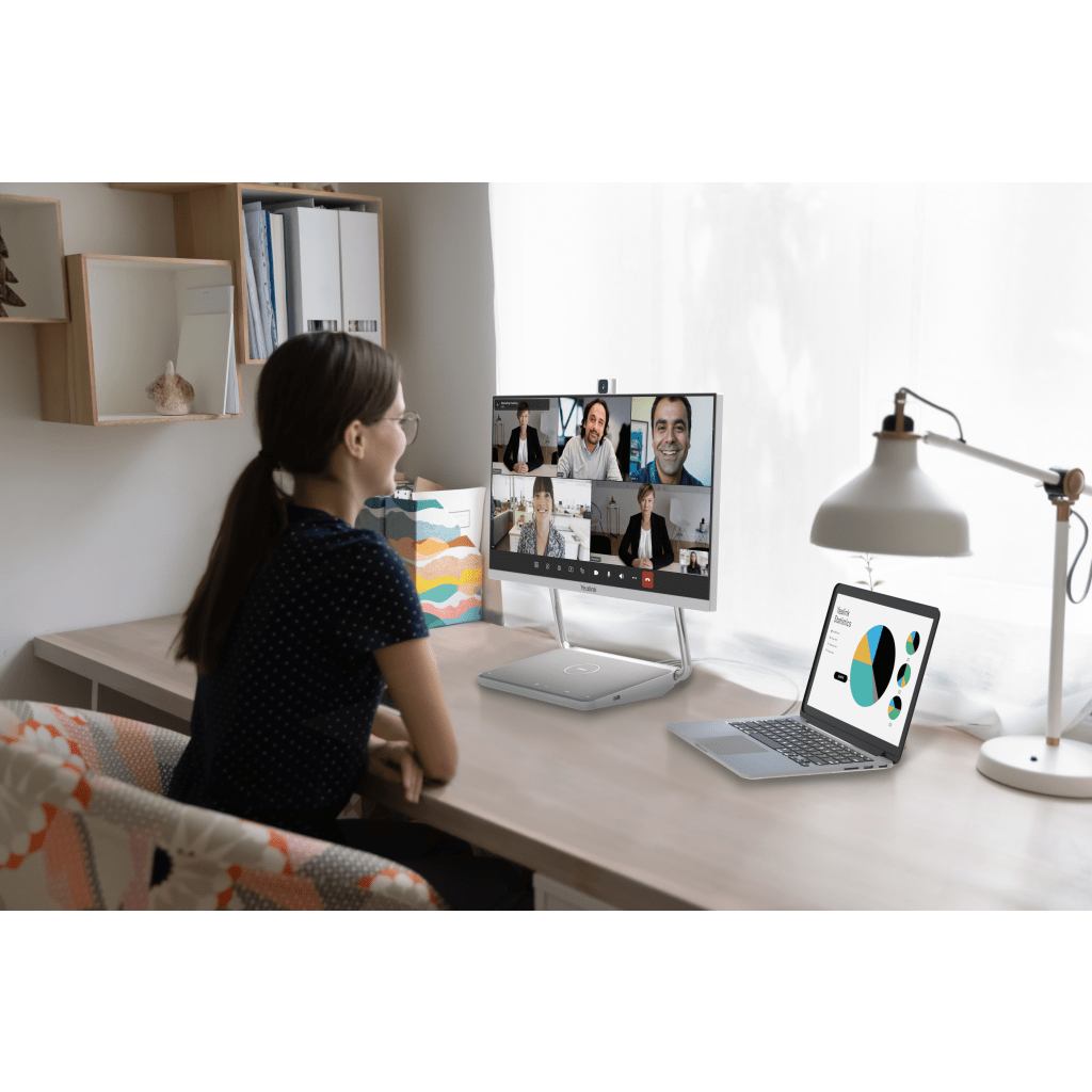 Sistema de Videoconferencia Todo en Uno DeskVision A24 de Yealink con cámara 4K y pantalla táctil de 24” - Image 5