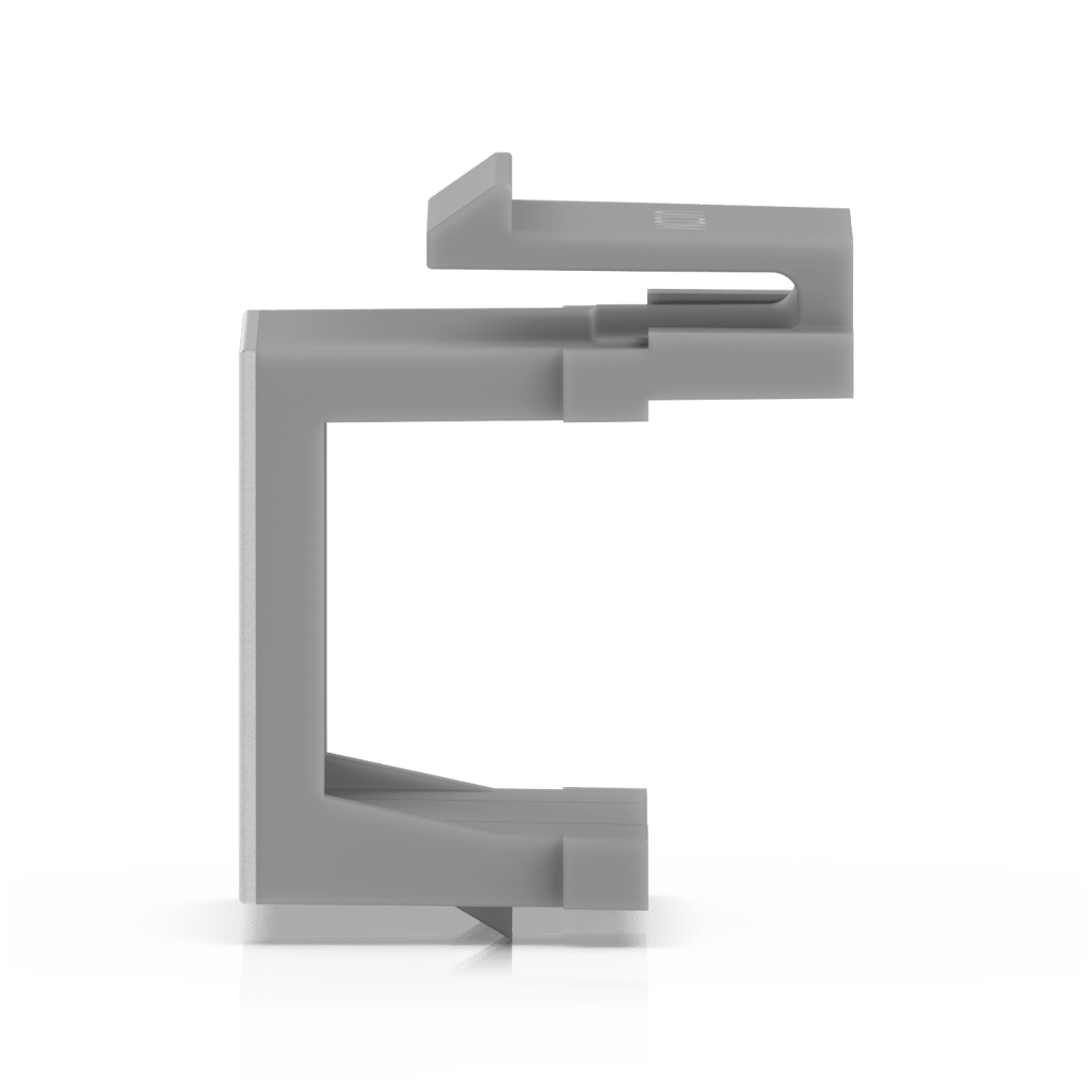 Insertos Ciegos Keystone Pass-Through para Patch Panel Blank, Diseño con Orificio para Paso de Cable, Instalación Snap-In, Paquete con 12 Piezas - Image 2