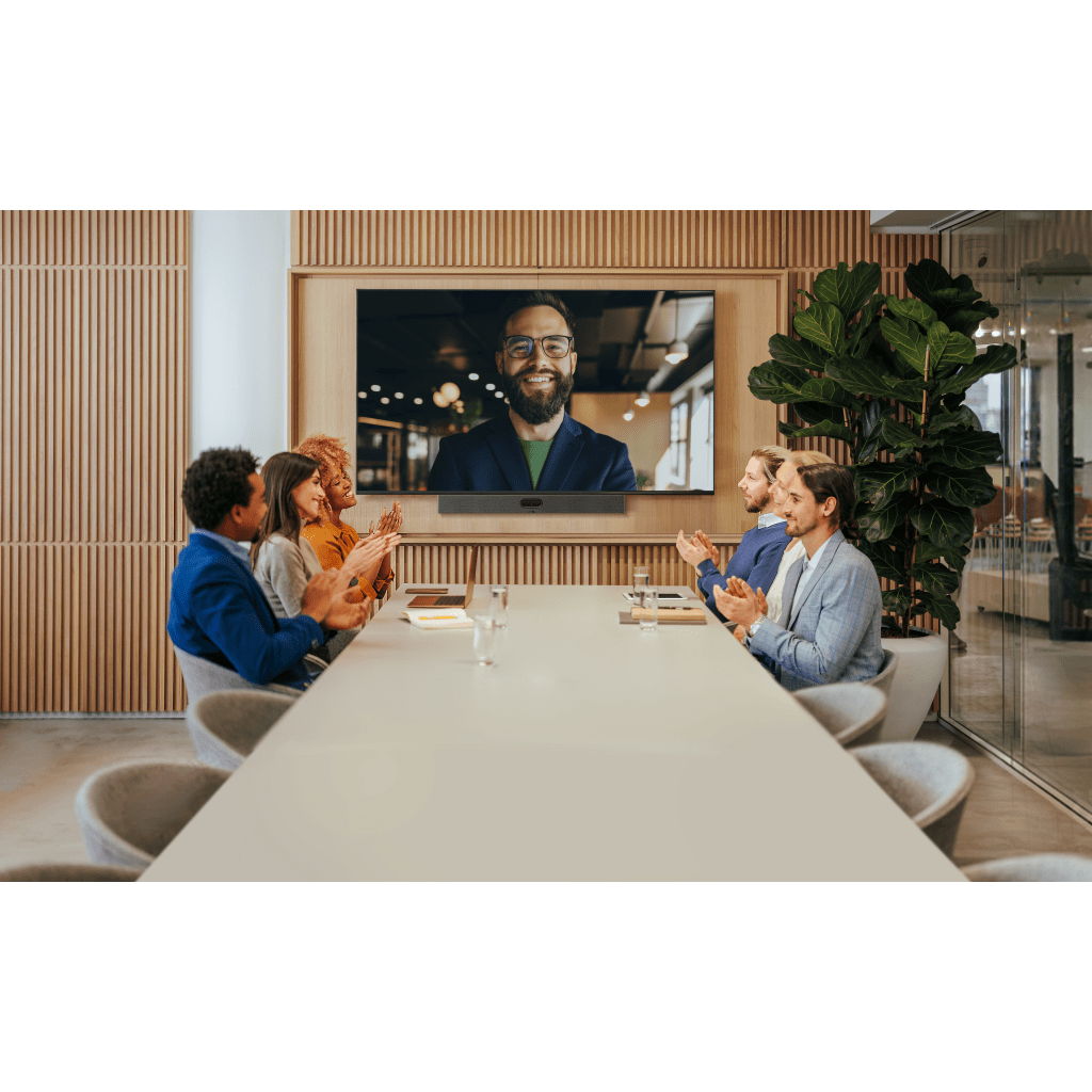 Barra de Videoconferencia Yealink A50 con IA y Control Remoto VCR11, Todo en Uno para Salas Medianas y Grandes con Seguimiento Automático del Hablante - Image 4