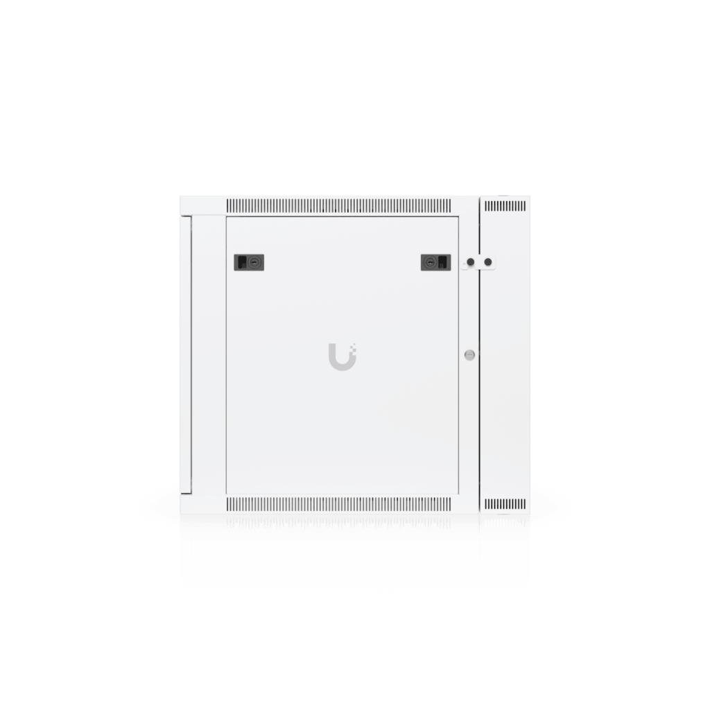 UACC Rack Cabinet 12U (600 x 703 mm) - Gabinete Cerrado para Montaje en Pared con Puerta Frontal de Vidrio Templado, Puerta Trasera Abatible (Swing-Out) y Paneles Laterales Removibles con Llave - Image 2
