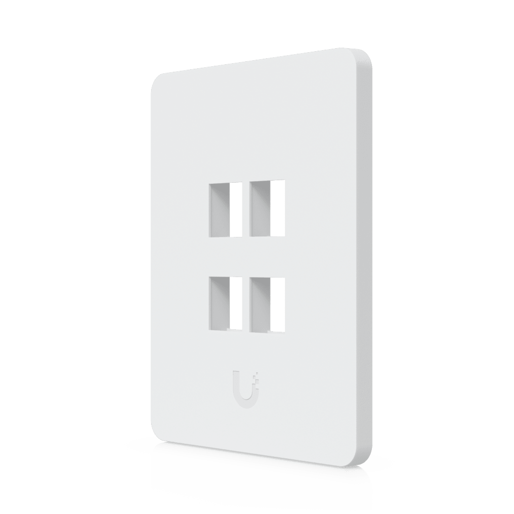 Placa de Pared Vertical Universal para Keystone de 4 Puertos con Cubierta Pintable, Acabado Personalizable, Paquete con 4 Piezas - Image 2