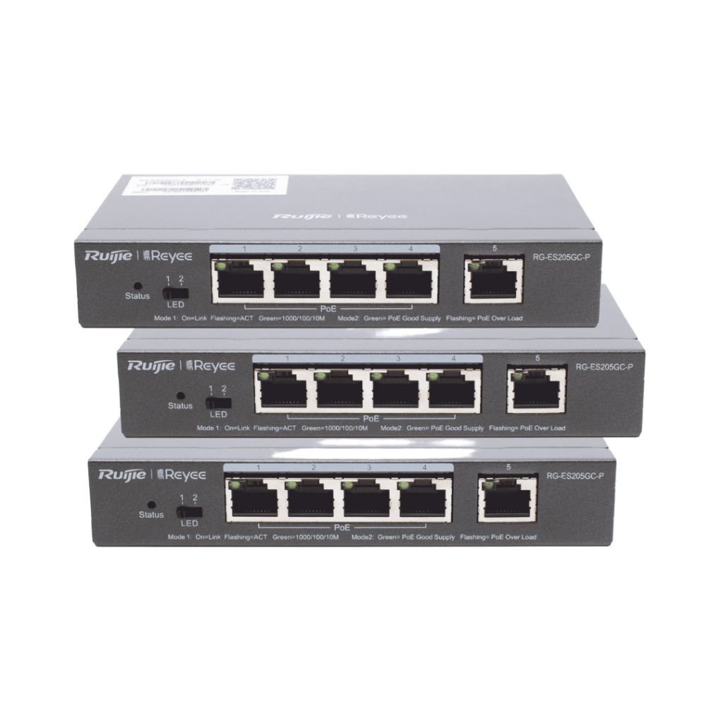 Pack Promocional Q1, tres unidades del modelo RG-ES205GC-P