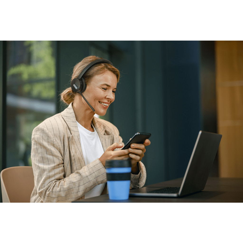 Diadema Inalámbrica WH64 Mono de Yealink con Certificación Teams y Altavoces de 30 mm para Audio HD - Image 5