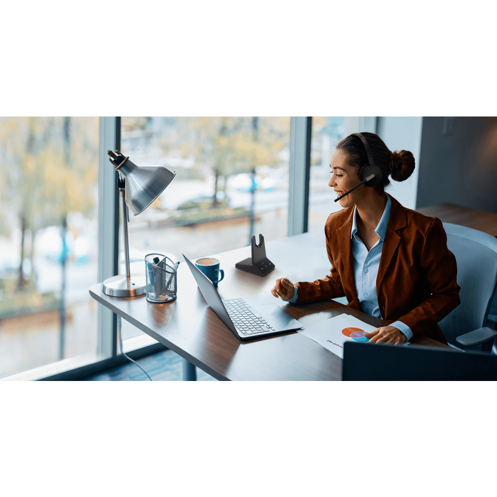 Diadema Inalámbrica WH64 Dual Teams con Micrófono Dual y Acoustic Shield 2.0 para Llamadas Claras en Entornos Ruidosos - Image 5