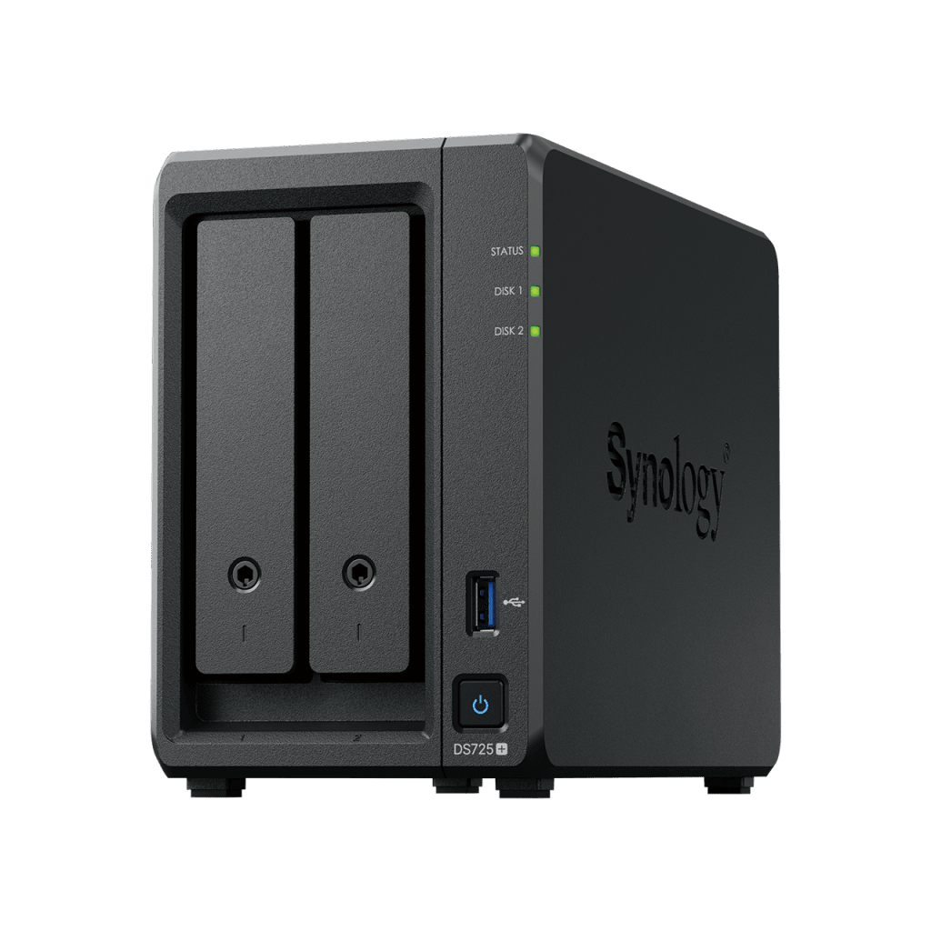 NAS Synology DiskStation DS725+ | 2 Bahías | Expandible hasta 7 Unidades | 2 Ranuras M.2 NVMe | Puerto 2.5GbE | Rendimiento 276 MB/s Lectura y 224 MB/s Escritura | Compatible con Unidad de Expansión DX525. - Image 5