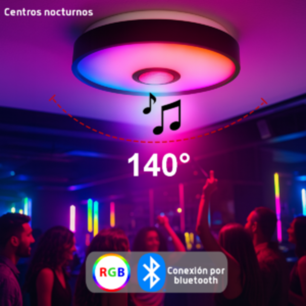 Luminario LED JLAR-3003 / 30W / 2400 Lúmenes / Bluetooth Control App / Voltaje 85-265V / Temperatura 6500K Fría / Garantía 3 Años - Image 6