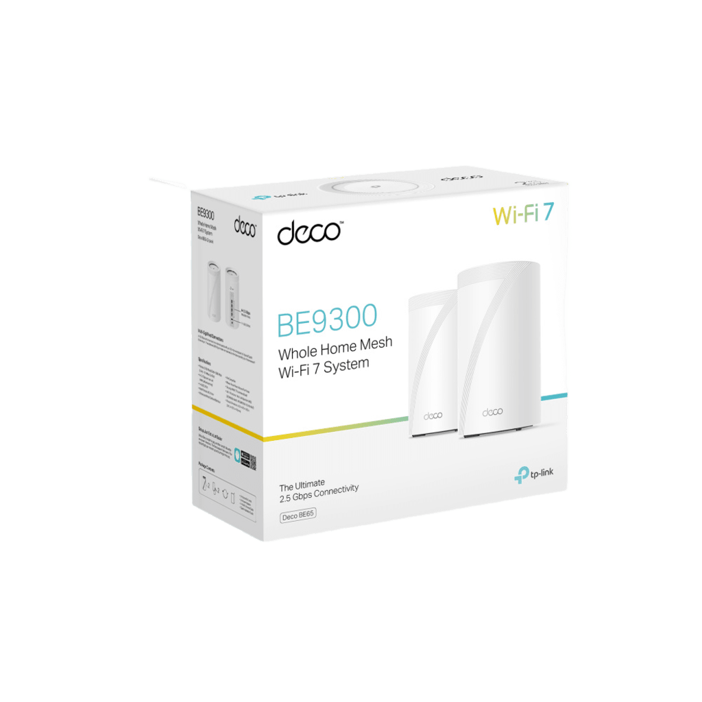 KIT 2 Routers Inalámbrico MESH Interior para Hogar / Triple Banda Wi-Fi 7 BE9300 Mbps / 2 Puerto 2.5 Gigabit WAN/LAN / 4 Antenas Internas / Operación Multi-Link MLO / Administración Mediante la App Deco (iOS, Android) / HomeShield - Image 3