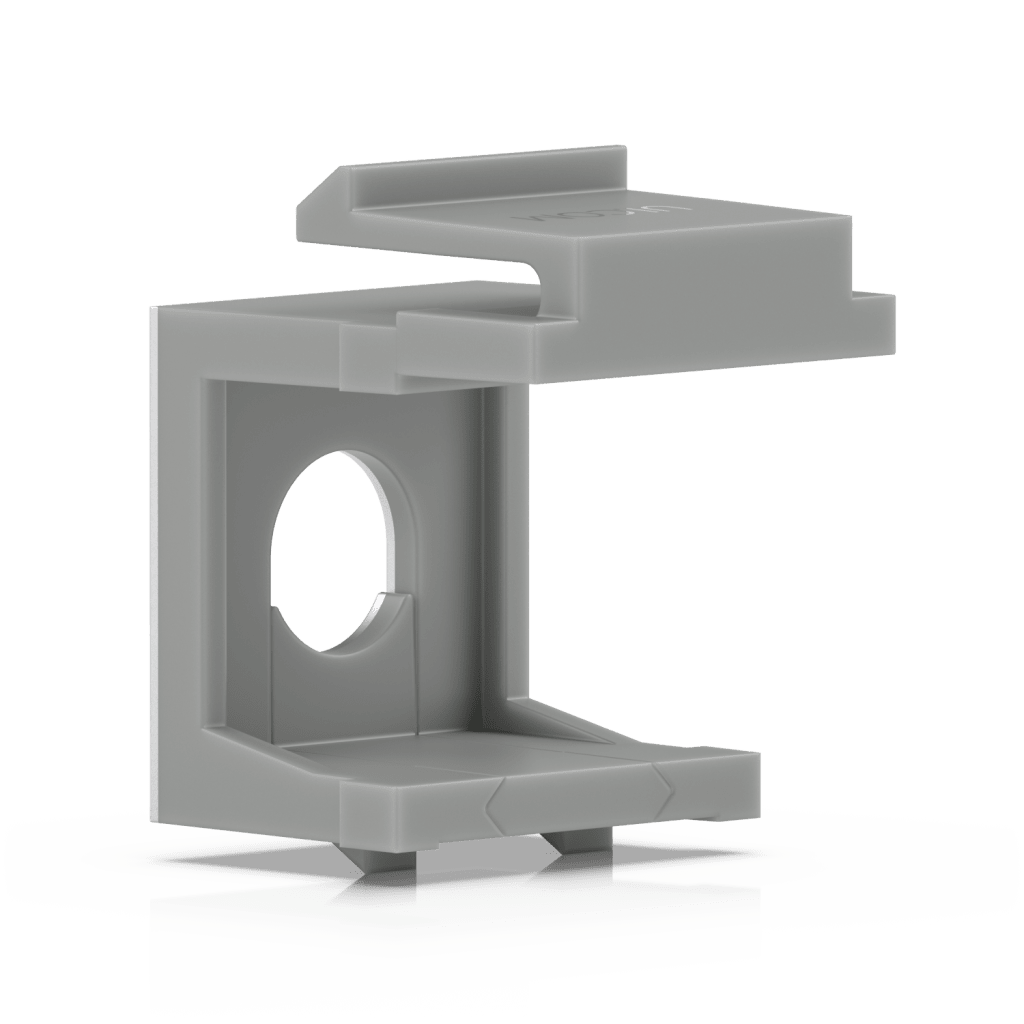 Insertos Ciegos Keystone Pass-Through para Patch Panel Blank, Diseño con Orificio para Paso de Cable, Instalación Snap-In, Paquete con 12 Piezas - Image 3