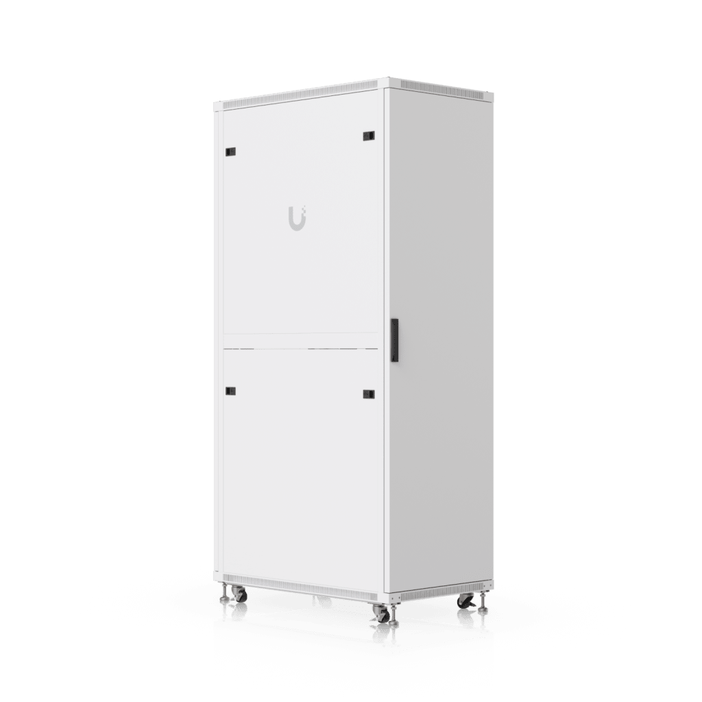UACC Rack Cabinet 42U (600 × 1000 mm) – Gabinete de Piso Totalmente Ensamblado con Ventiladores Integrados, Paneles Removibles, Ruedas con Seguro y Puerta Frontal de Vidrio Templado - Image 3