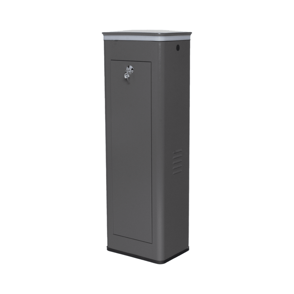 Kit COMPLETO Barrera Izquierda XBF Con Corona LED / Brazo Iluminado de 3M / Incluye Sensor de Masa, Transformador, Lazo Magnético, Ancla, Fotoceldas y 2 Controles Inalámbricos - Image 3