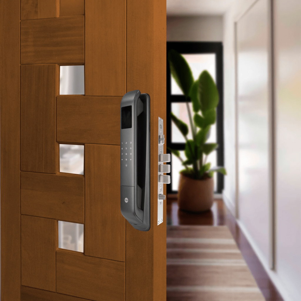 Cerradura Digital Cornelius / Reconocimiento Facial 3D / Sensor de Huella con IA / Capacidad de 100 Huellas, 20 Face ID, 100 Tarjetas MIFARE / Doble Verificación / Bloqueo Automático / Modo Niños / IP54 / Aleación de Aluminio - Image 3