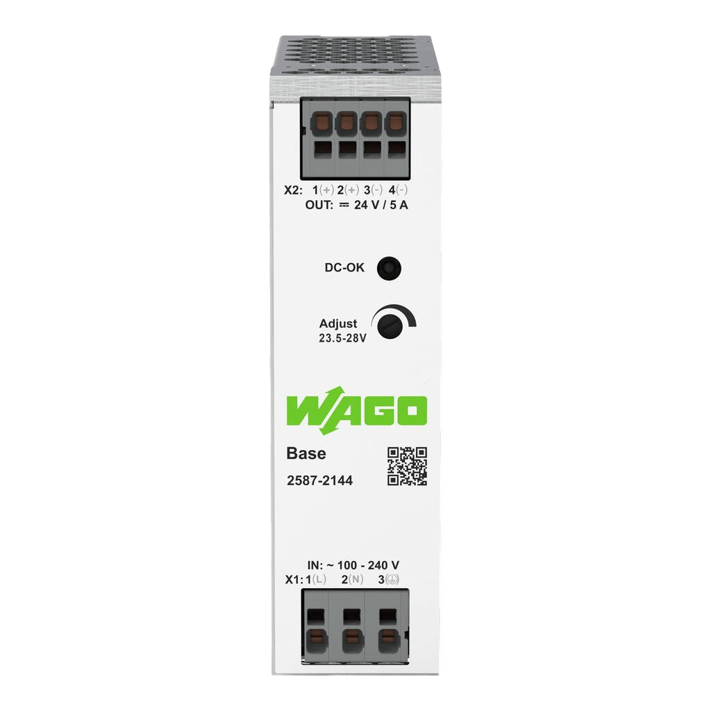 Fuente de Alimentación BASE / 24V DC 5A 120W / Monofásica 100-240V AC / Push-in CAGE CLAMP® / Sincronización Primaria / Conexión Paralelo y Línea / SELV/PELV / IP20 - Image 3