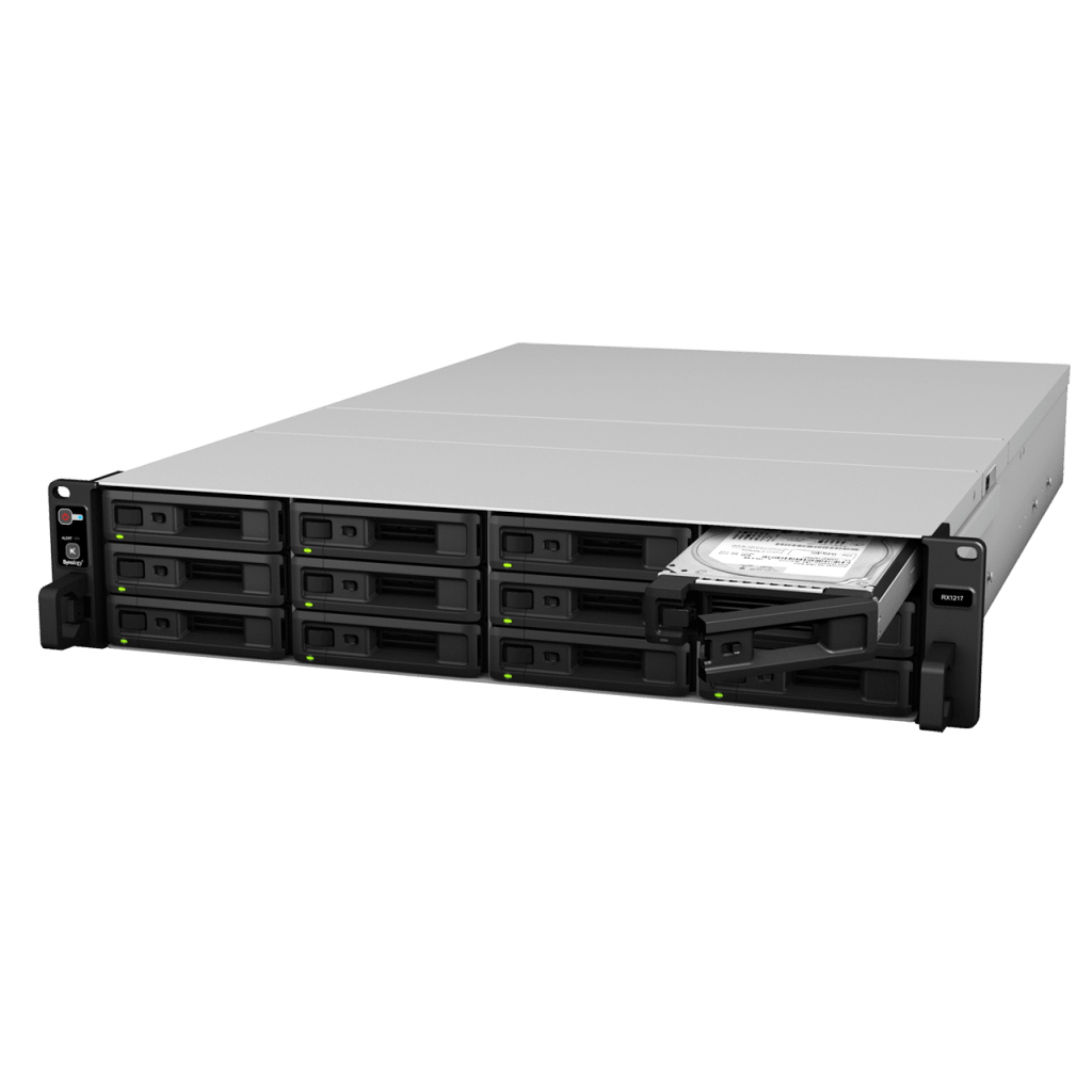 Unidad de Expansión Synology RX1217/RX1217RP | 12 Bahías de Disco | Compatible con SATA 3.5” y 2.5” | Expansión de Volumen en Línea | Fuentes de Alimentación Redundantes (RX1217RP) | Administración con - Image 7