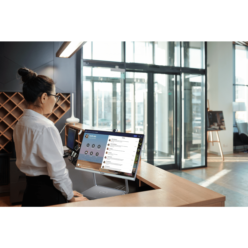 Sistema de Videoconferencia Todo en Uno DeskVision A24 de Yealink con cámara 4K y pantalla táctil de 24” - Image 7