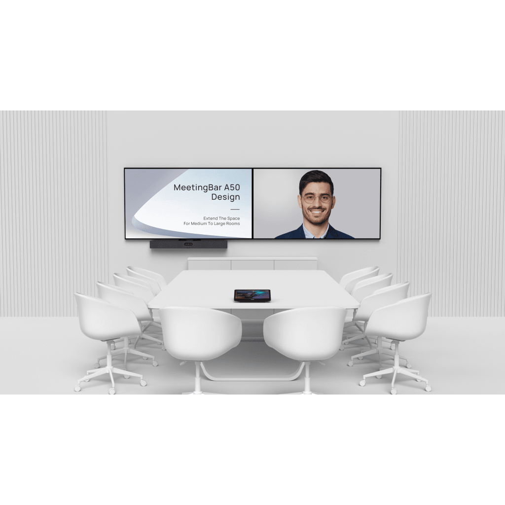 Barra de Videoconferencia Yealink A50 con IA y Consola Táctil CTP25, Todo en Uno para Salas Medianas y Grandes con Seguimiento Automático del Hablante - Image 6