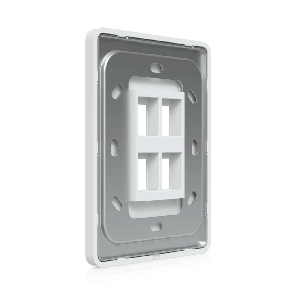 Placa de Pared Vertical Universal para Keystone de 4 Puertos con Cubierta Pintable, Acabado Personalizable, Paquete con 4 Piezas - Image 4