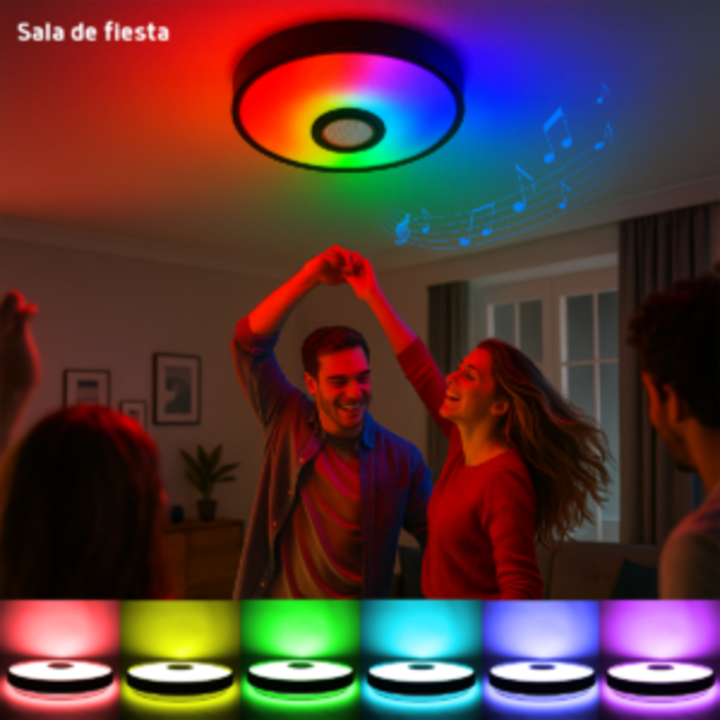 Luminario LED JLAR-3003 / 30W / 2400 Lúmenes / Bluetooth Control App / Voltaje 85-265V / Temperatura 6500K Fría / Garantía 3 Años - Image 7