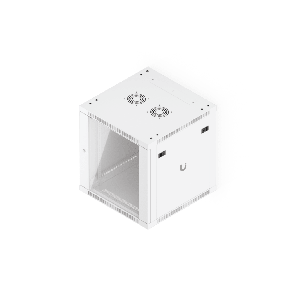 UACC Rack Cabinet 12U (598 x 600 mm) - Gabinete Cerrado para Montaje en Pared con Puerta Frontal de Vidrio Templado, Totalmente Ensamblado con Ventiladores Integrados y Paneles Removibles - Image 5