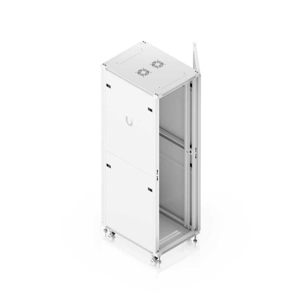 UACC Rack Cabinet 42U (600 × 800 mm) – Gabinete de Piso Totalmente Ensamblado con Ventiladores Integrados, Paneles Removibles, Ruedas con Seguro y Puerta Frontal de Vidrio Templado - Image 5