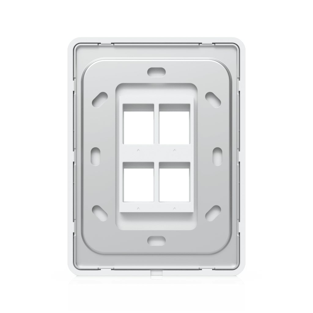 Placa de Pared Vertical Universal para Keystone de 4 Puertos con Cubierta Pintable, Acabado Personalizable, Paquete con 4 Piezas - Image 5