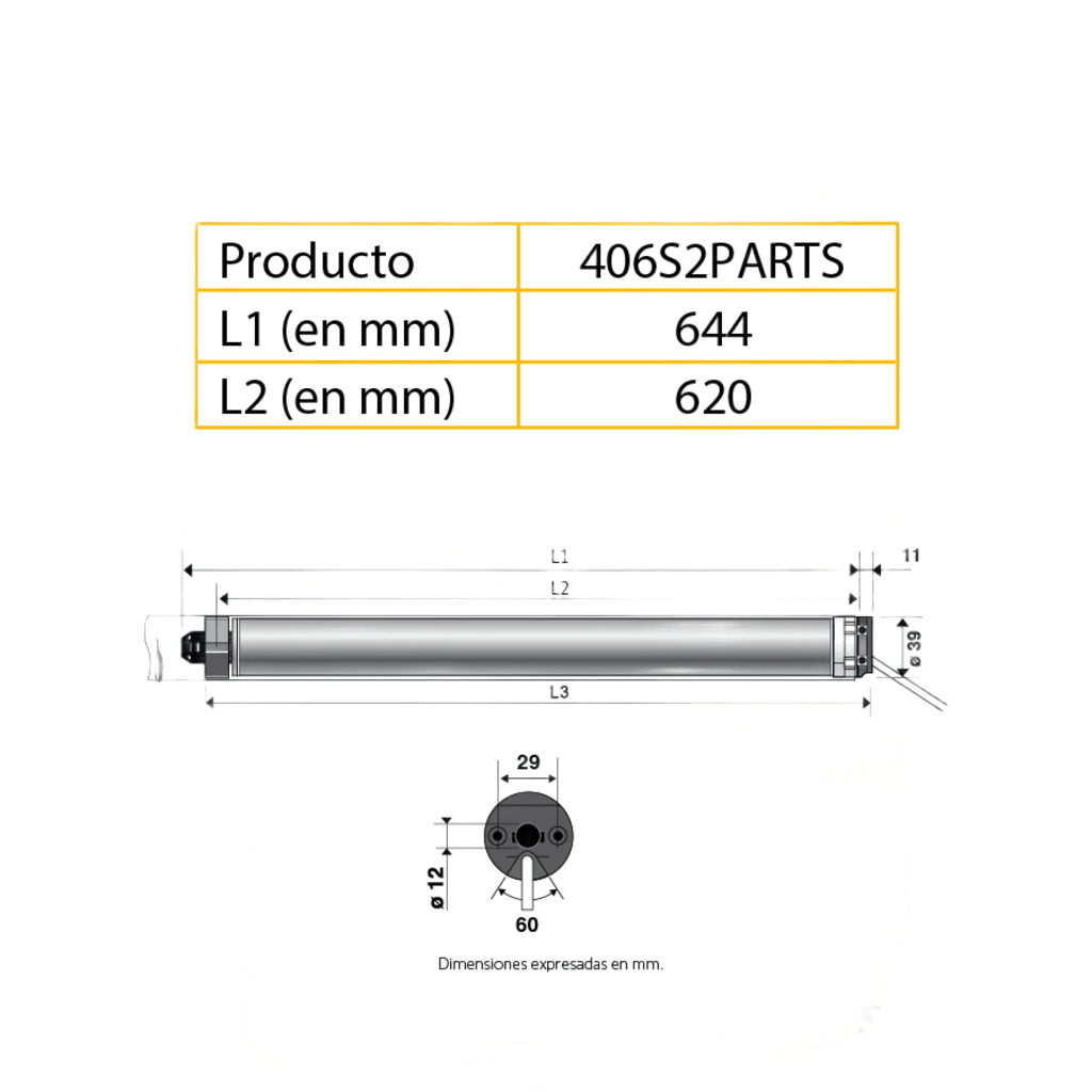 Para persiana, motor tubular mecánico, integrable con Shelly25 o MINICENTRALIS señal RTS, Persiana de 2.3 ancho y alto 4 mts. - Image 7