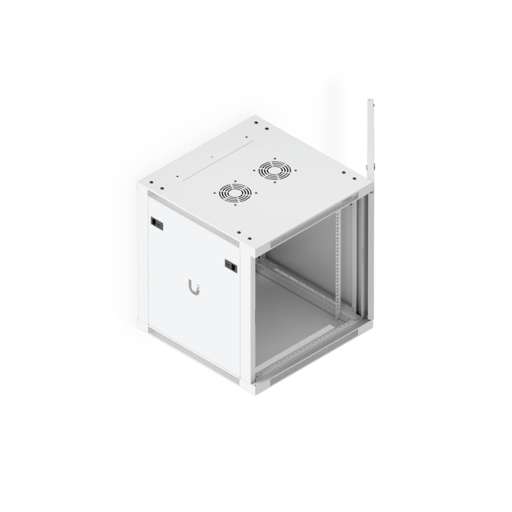 UACC Rack Cabinet 12U (598 x 600 mm) - Gabinete Cerrado para Montaje en Pared con Puerta Frontal Perforada, Totalmente Ensamblado con Ventiladores Integrados y Paneles Removibles - Image 6