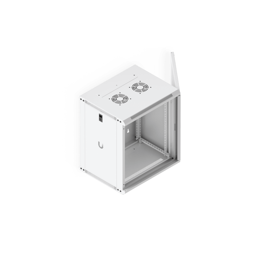 UACC Rack Cabinet 12U (550x 450 mm) - Gabinete Cerrado para Montaje en Pared con Puerta Frontal Perforada, Totalmente Ensamblado con Ventiladores Integrados y Paneles Removibles - Image 6