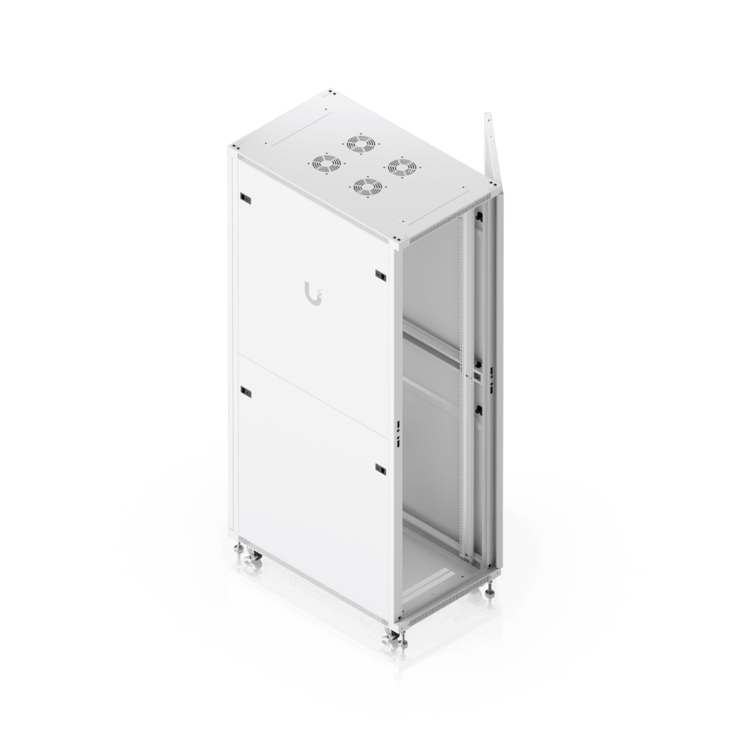UACC Rack Cabinet 42U (600 × 1000 mm) – Gabinete de Piso Totalmente Ensamblado con Ventiladores Integrados, Paneles Removibles, Ruedas con Seguro y Puerta Frontal Perforada para Óptimo Flujo de Aire - Image 6