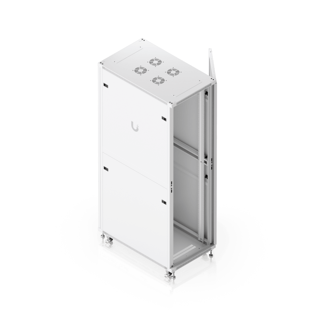 UACC Rack Cabinet 42U (600 × 1000 mm) – Gabinete de Piso Totalmente Ensamblado con Ventiladores Integrados, Paneles Removibles, Ruedas con Seguro y Puerta Frontal de Vidrio Templado - Image 6