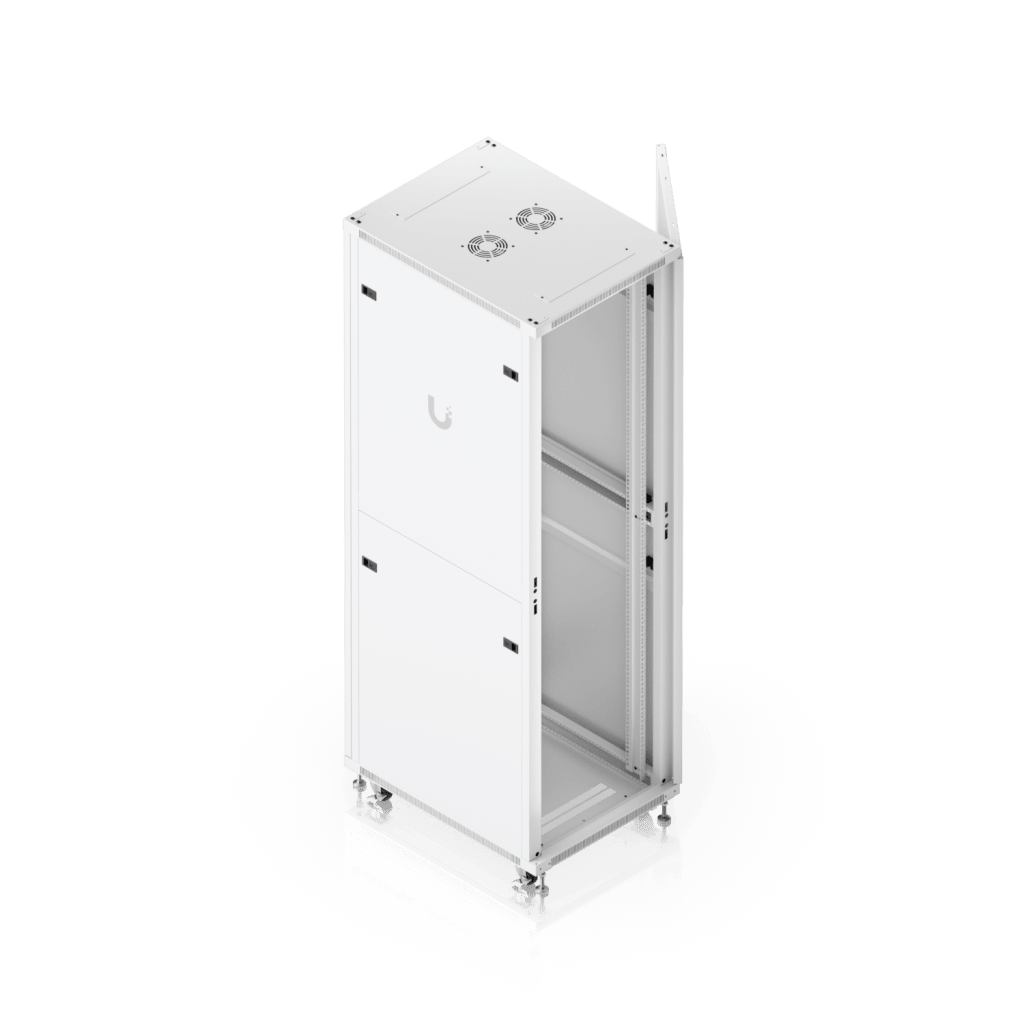 UACC Rack Cabinet 42U (600 × 800 mm) – Gabinete de Piso Totalmente Ensamblado con Ventiladores Integrados, Paneles Removibles, Ruedas con Seguro y Puerta Frontal Perforada para Óptimo Flujo de Aire - Image 6