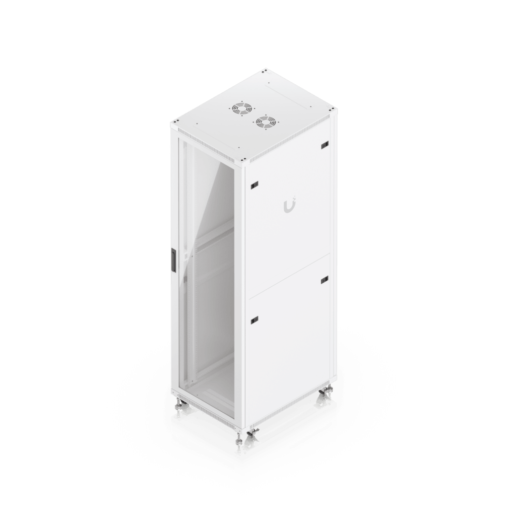 UACC Rack Cabinet 42U (600 × 800 mm) – Gabinete de Piso Totalmente Ensamblado con Ventiladores Integrados, Paneles Removibles, Ruedas con Seguro y Puerta Frontal de Vidrio Templado - Image 6