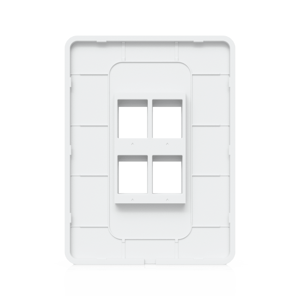 Placa de Pared Vertical Universal para Keystone de 4 Puertos con Cubierta Pintable, Acabado Personalizable, Paquete con 4 Piezas - Image 6