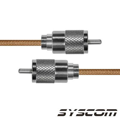 Cable Coaxial RG-142/U de 110 cm (43.31 pulgadas), con Conectores UHF Macho a UHF Macho (PL-259).