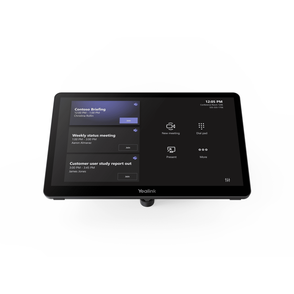 Pantalla Tactil MTouch Plus para Sistemas Microsoft Teams Rooms Yealink con Diseño Avanzado y Control Colaborativo - Image 2